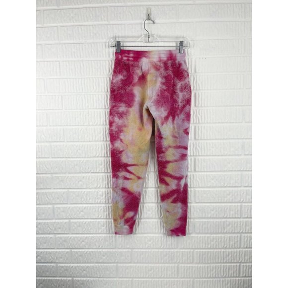 Soft Serve SweatPants Womens XS Pink Tie Dye Cloud Cotton Drawstring Waist - Picture 4 of 7